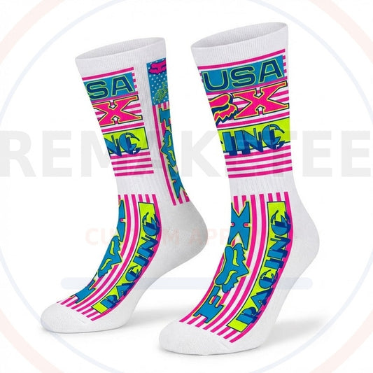RemakeTee Custom Vintage Retro VMX Racing Socks 045