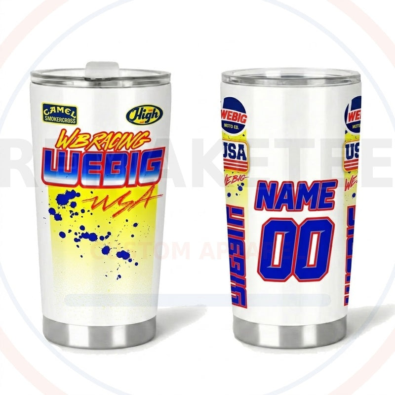 RemakeTee Custom Vintage Retro VMX Racing Tumbler Cup 188