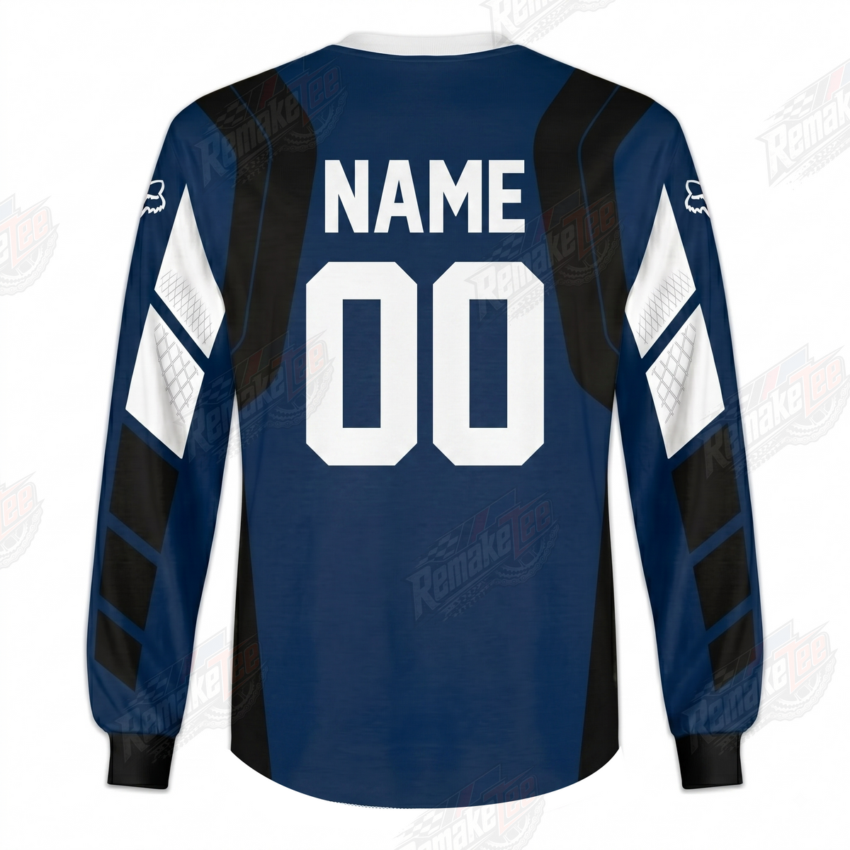 Fox Yamaha Racing Navy vintage VMX racing jersey - alternate product view