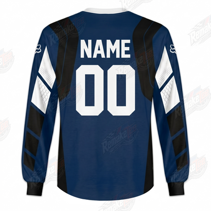 Fox Yamaha Racing Navy vintage VMX racing jersey - alternate product view