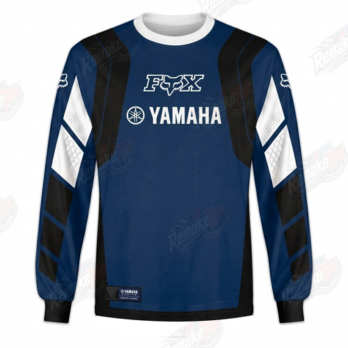 Fox Yamaha Racing Navy vintage VMX racing jersey - product view
