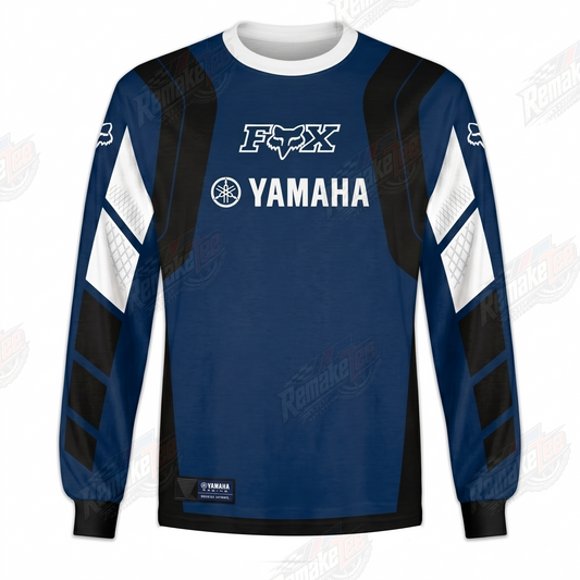 Fox Yamaha Racing Navy vintage VMX racing jersey - product view