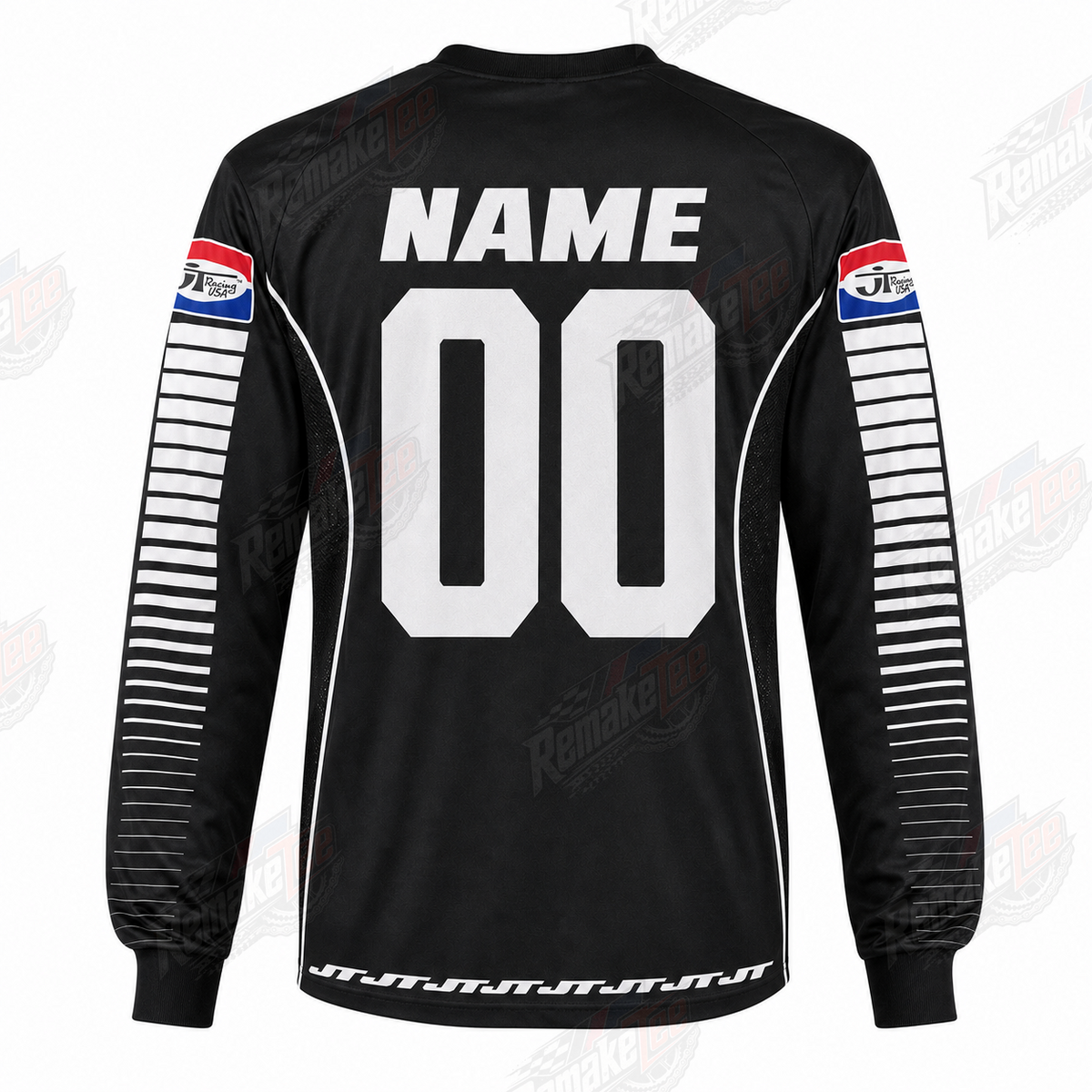 JT Racing USA Black vintage VMX racing jersey - alternate product view