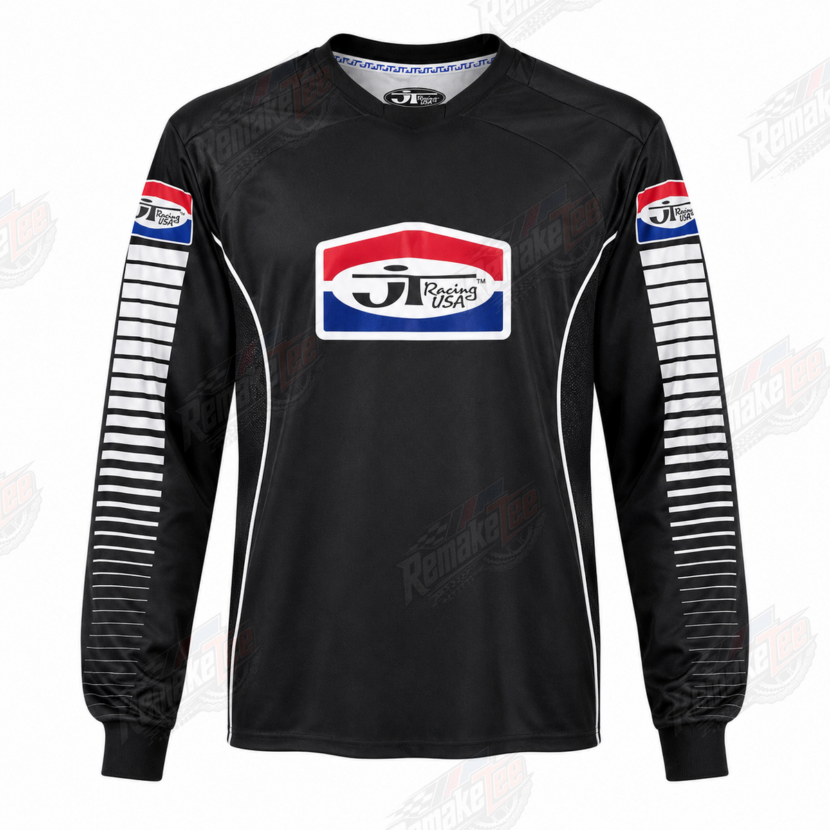 JT Racing USA Black vintage VMX racing jersey - product view