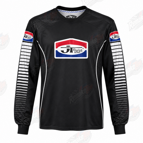 JT Racing USA Black vintage VMX racing jersey - product view