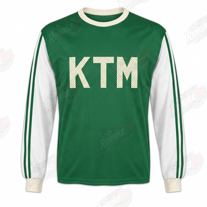 KTM Racing Green White vintage VMX racing jersey - product view