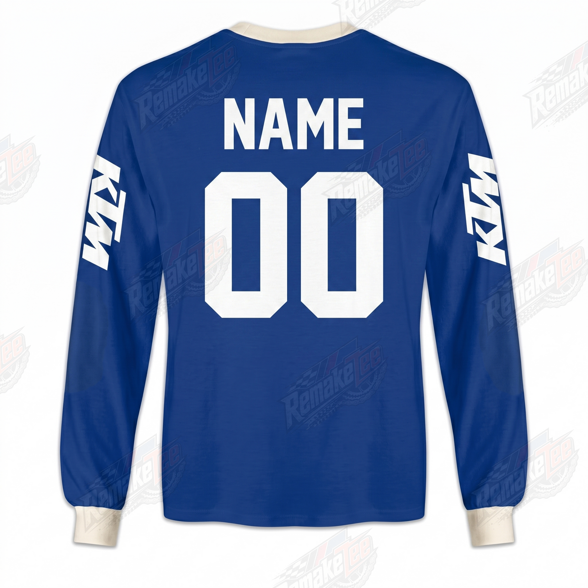 Malcolm Smith KTM Blue vintage VMX racing jersey - alternate product view