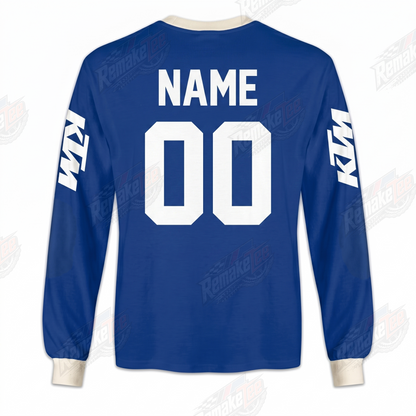 Malcolm Smith KTM Blue vintage VMX racing jersey - alternate product view