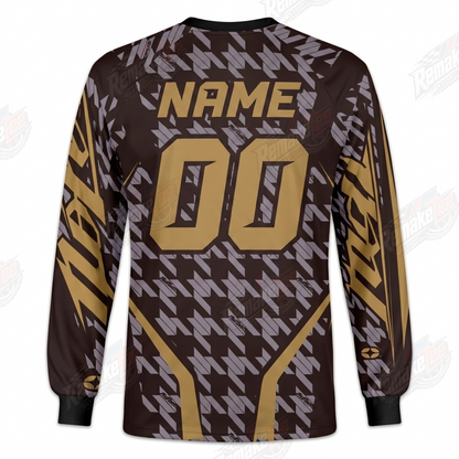 No Fear Racing Brown Gold vintage VMX racing jersey - alternate product view