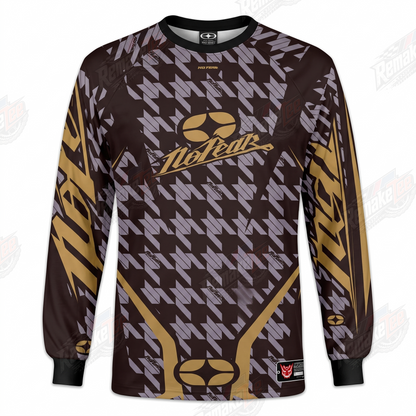 No Fear Racing Brown Gold vintage VMX racing jersey - product view