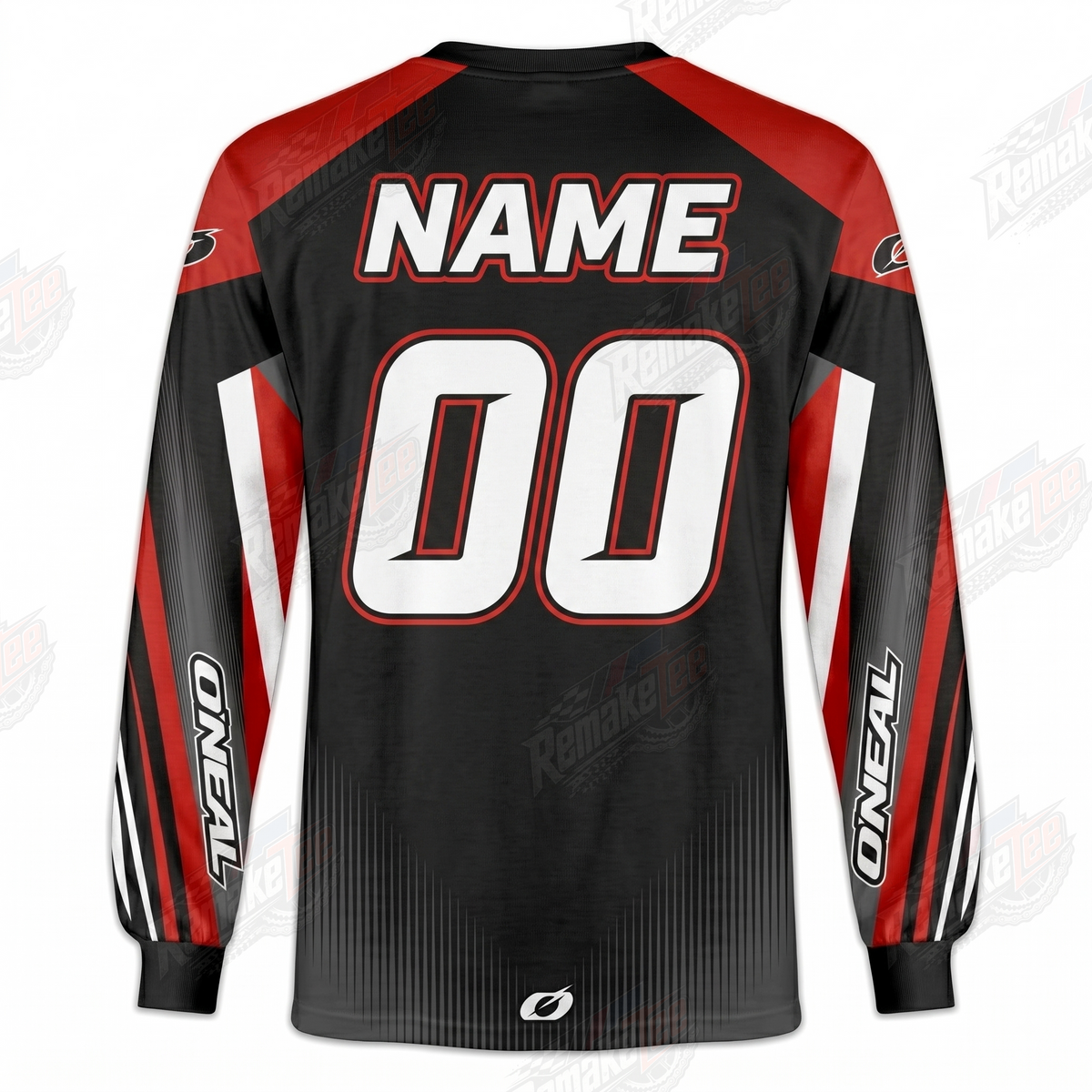 O'Neal Racing Red Black vintage VMX racing jersey - alternate product view