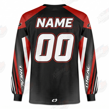 O'Neal Racing Red Black vintage VMX racing jersey - alternate product view