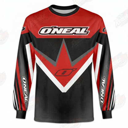 O'Neal Racing Red Black vintage VMX racing jersey - product view
