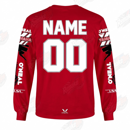 O'Neal Yamaha Racing Red vintage VMX racing jersey - alternate product view