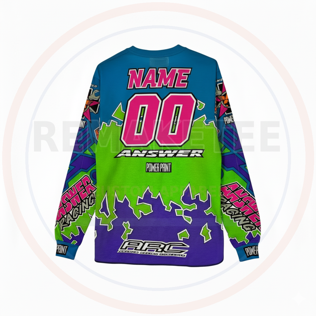 RemakeTee Custom Vintage Retro BMX Racing Jersey 022