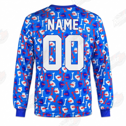 RemakeTee JT Racing USA Caveman Bone Custom Vintage Retro VMX Racing Jersey 1301 - Back
