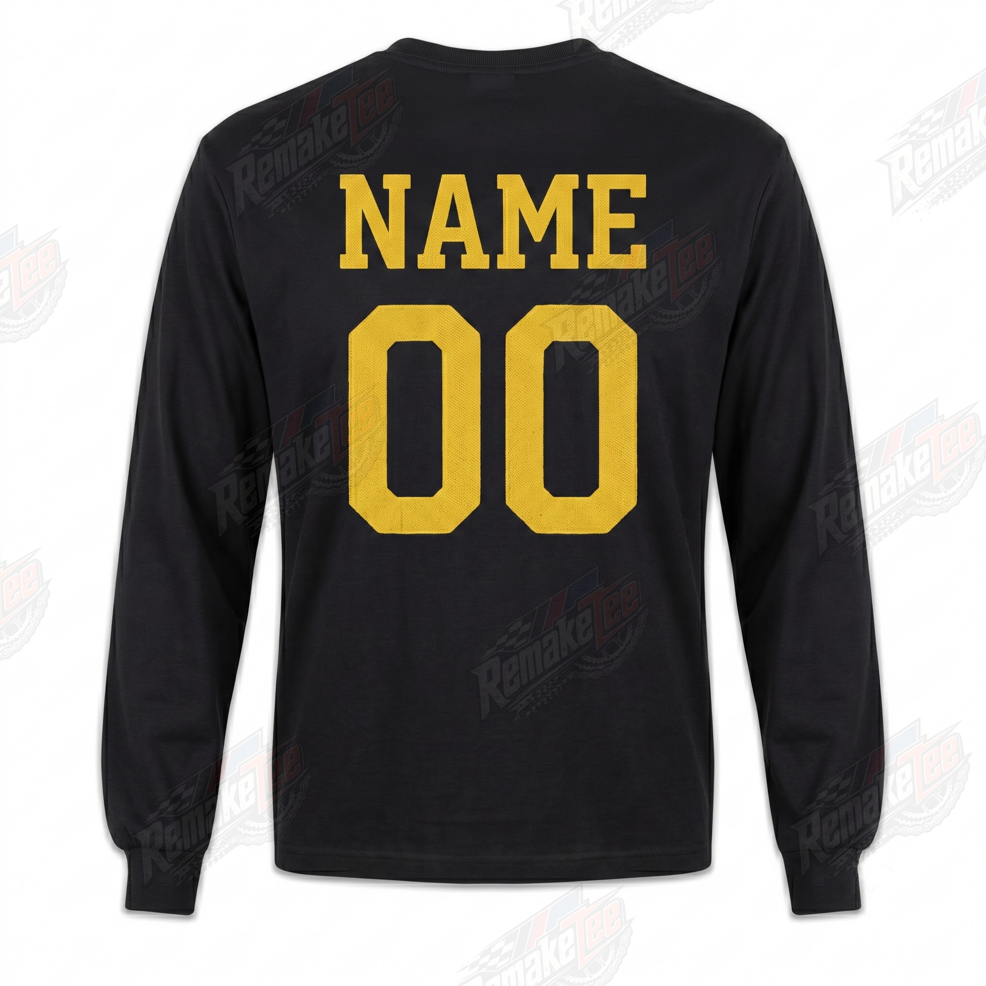 RemakeTee Camel Black Custom Vintage Retro VMX Racing Jersey 1303 - Back