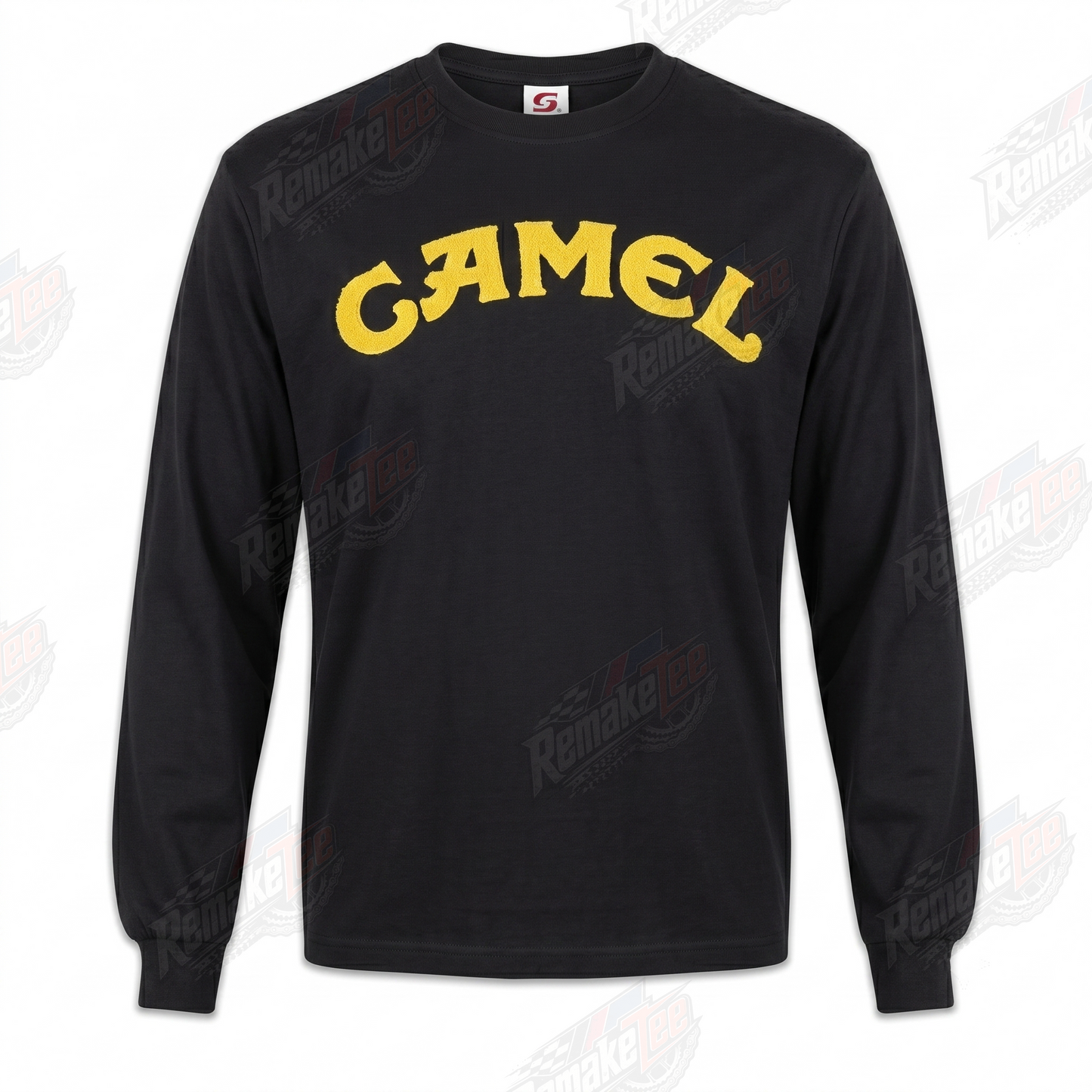RemakeTee Camel Black Custom Vintage Retro VMX Racing Jersey 1303 - Front