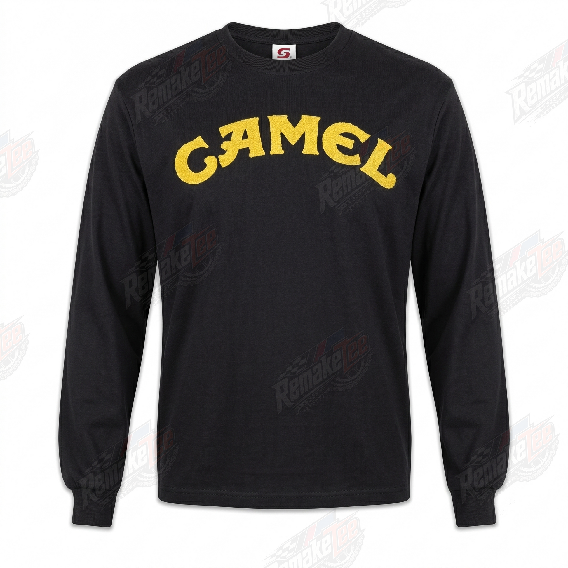 RemakeTee Camel Black Custom Vintage Retro VMX Racing Jersey 1303 - Front