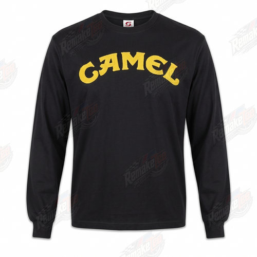 RemakeTee Camel Black Custom Vintage Retro VMX Racing Jersey 1303 - Front