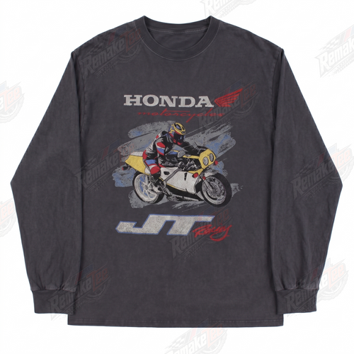 RemakeTee Honda Motorcycles JT Racing Vintage Custom Vintage Retro VMX Racing Jersey 1335 - Front