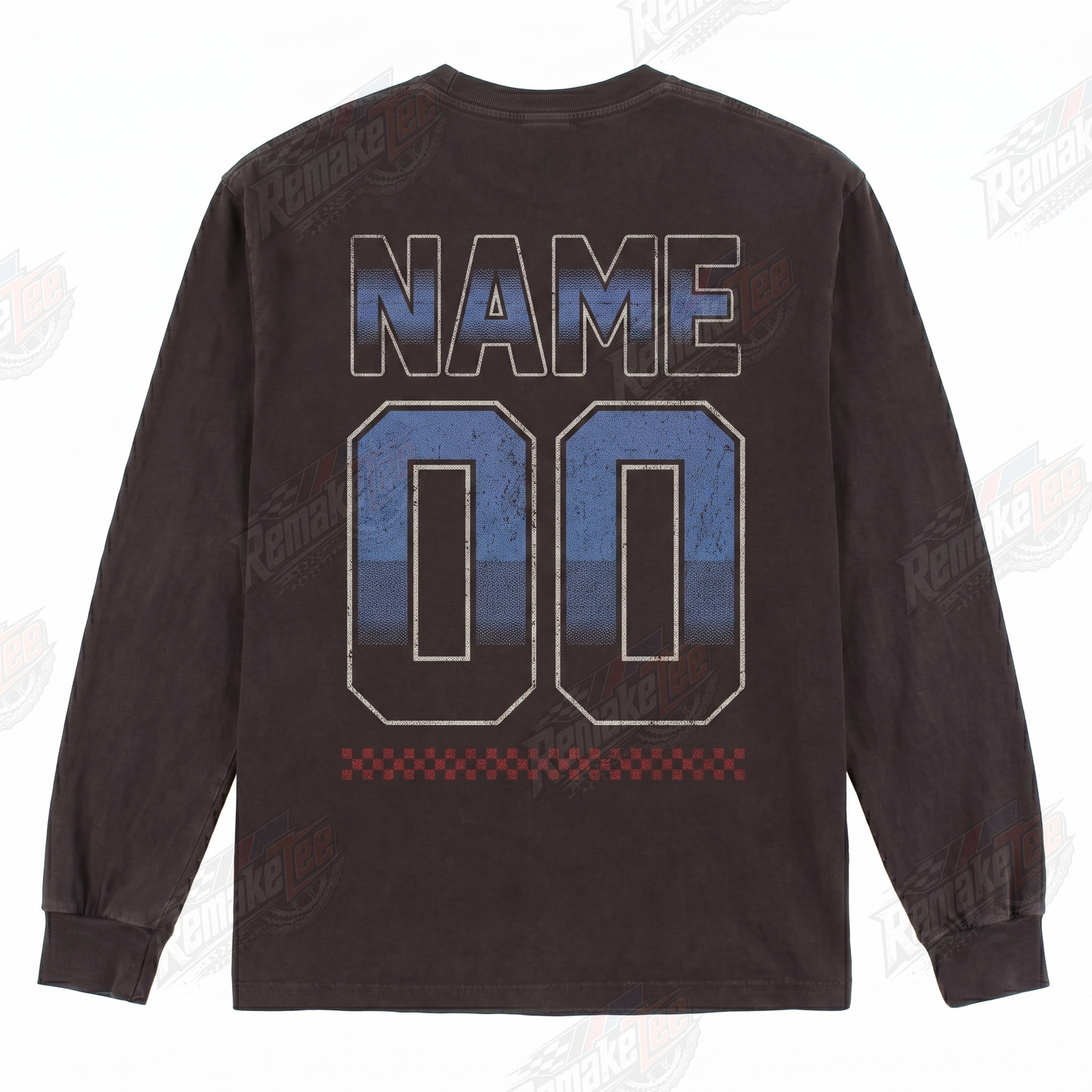 RemakeTee Honda Motocross JT Racing Vintage Custom Vintage Retro VMX Racing Jersey 1336 - Back