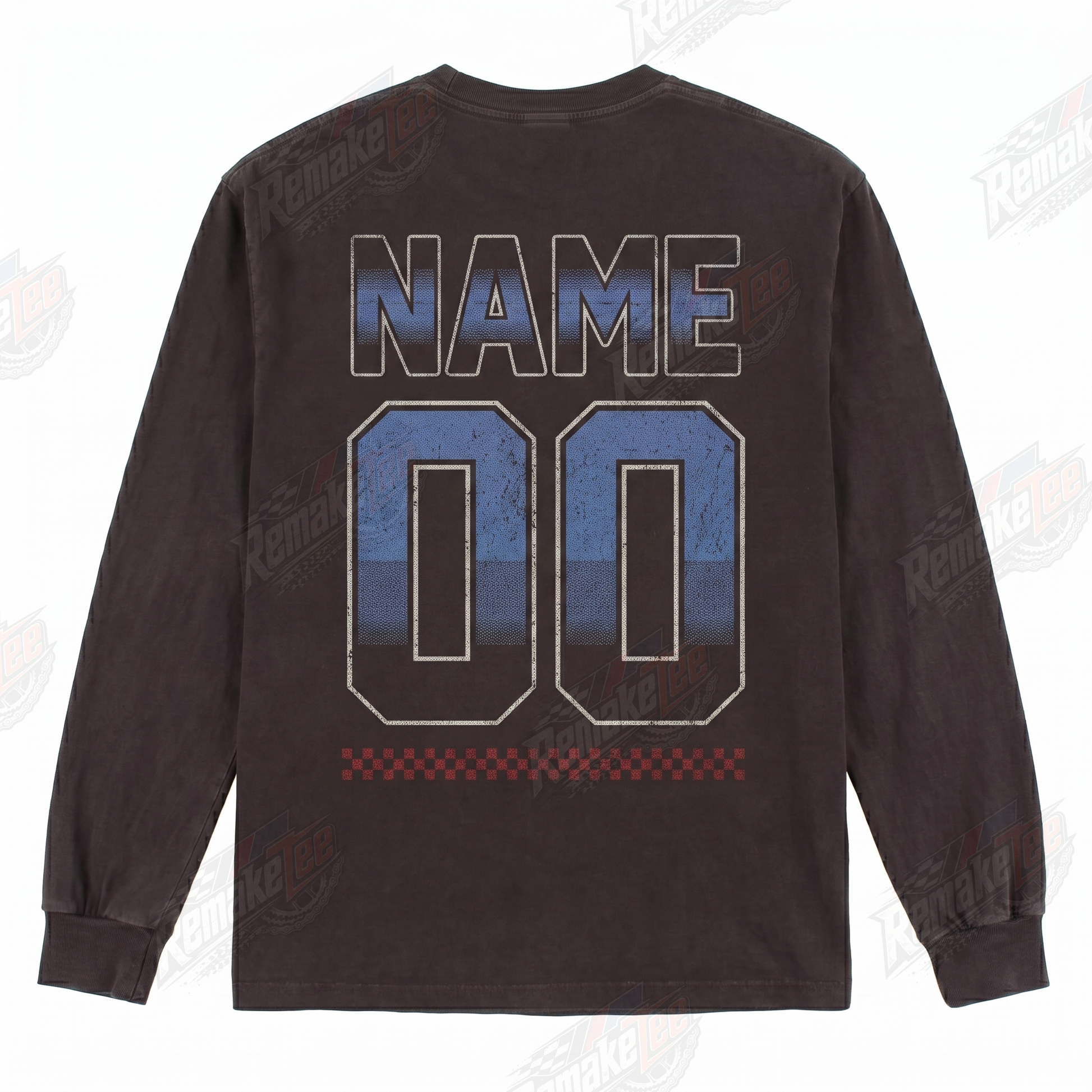 RemakeTee Honda Motocross JT Racing Vintage Custom Vintage Retro VMX Racing Jersey 1336 - Back
