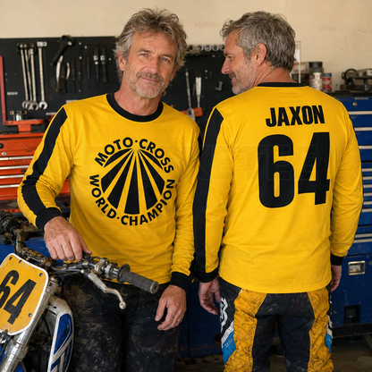 RemakeTee Suzuki Custom Vintage Retro VMX Racing Jersey 1021