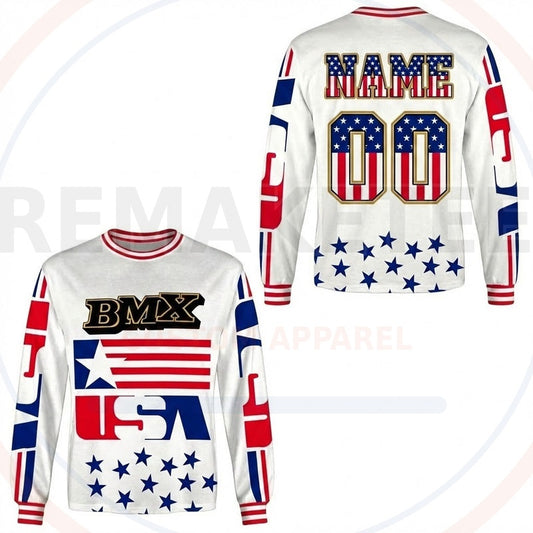 RemakeTee Custom Vintage Retro BMX Racing Jersey 653