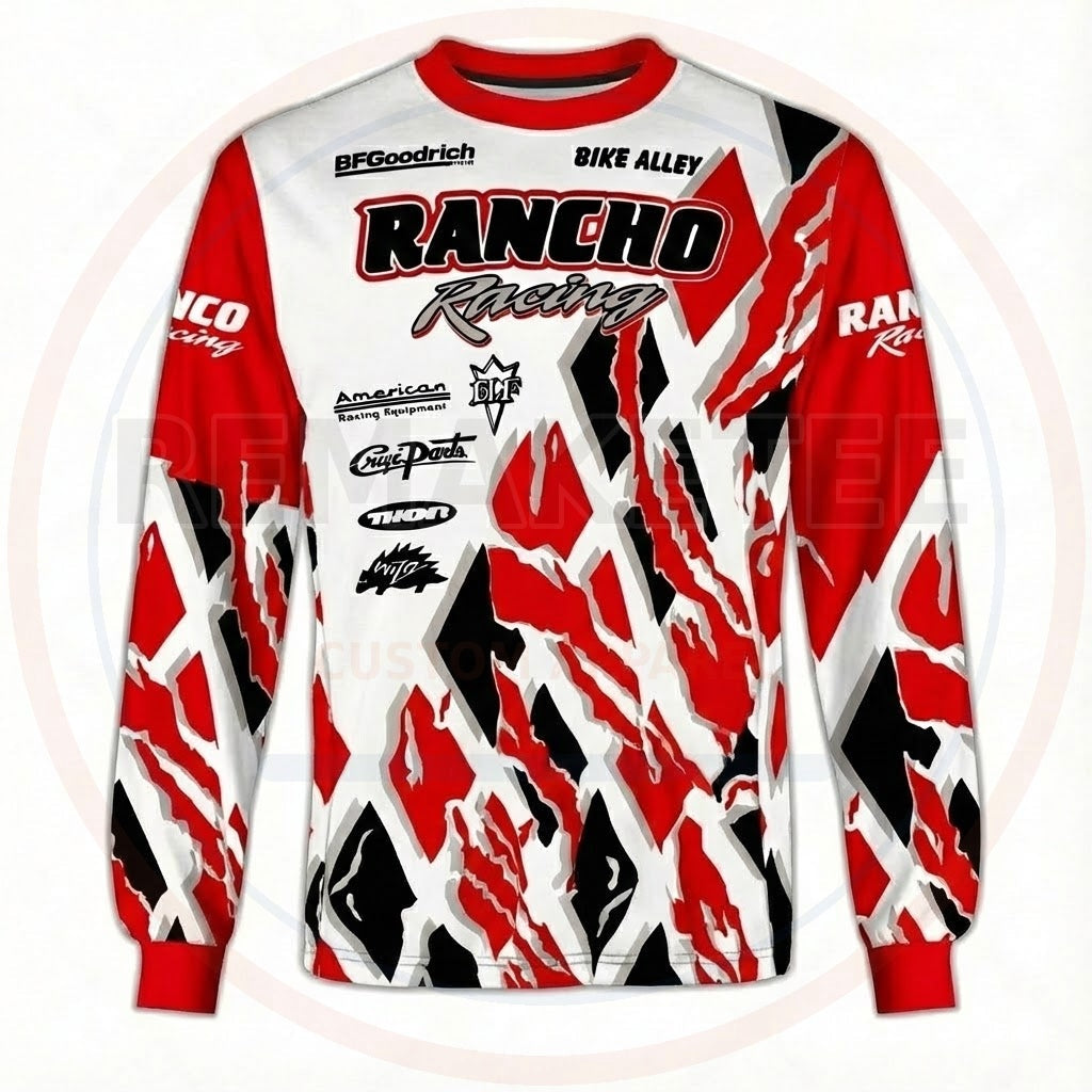 RemakeTee Custom Vintage Retro BMX Racing Jersey 343